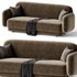 Kandor Textured Velvet Sofa - Thumbnail 2