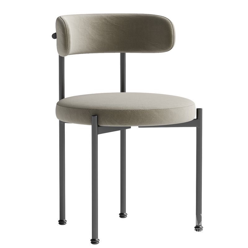 Inesse Boucle Ivory Dining Chair - Image 3