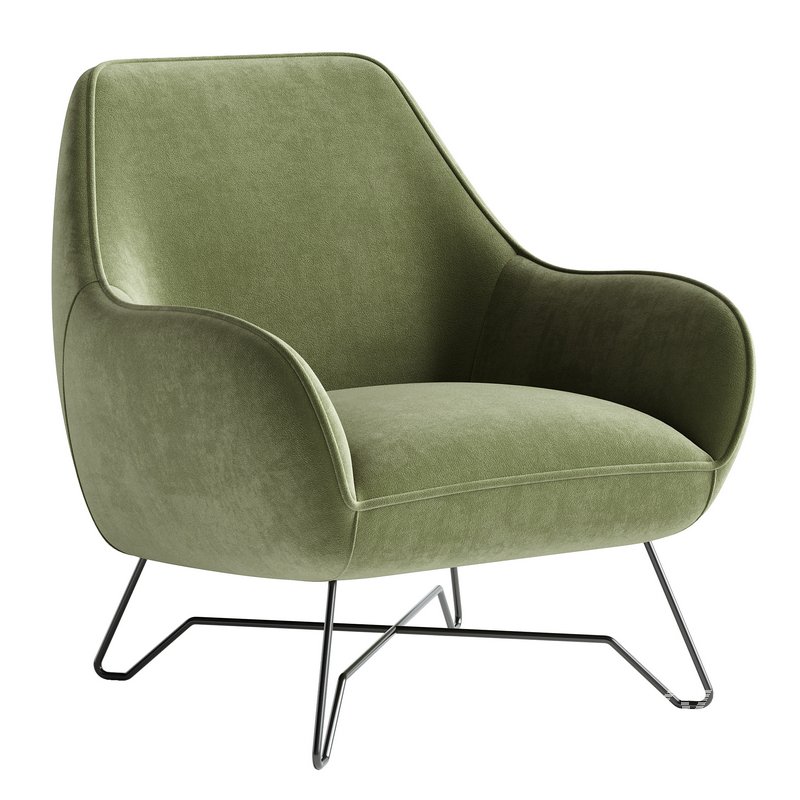 Fabric armchair ROME - Image 2