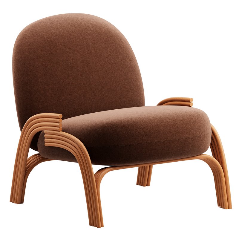 Small yarn armchair Balzac Paris - Image 2