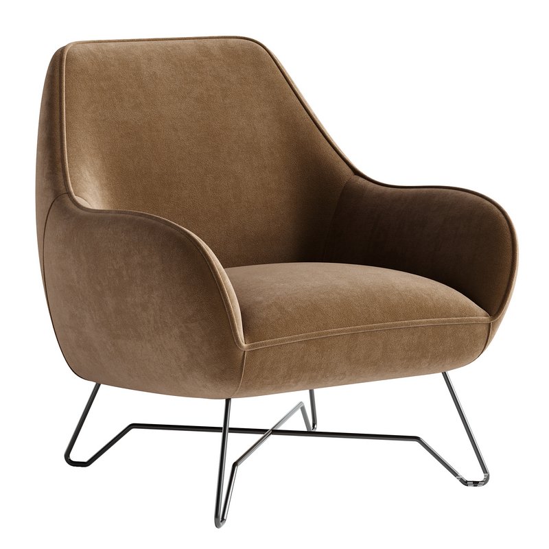 Fabric armchair ROME - Image 3