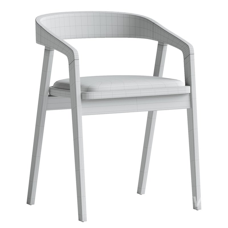 Wood Dining Chair - Image 2