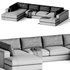 Oceanside 3-Piece Double Bumper Sectional Sofa - Thumbnail 3