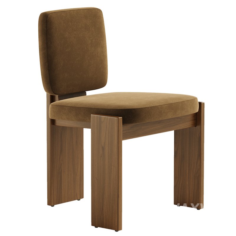 Mats Three Legged Dining Chair - Image 1