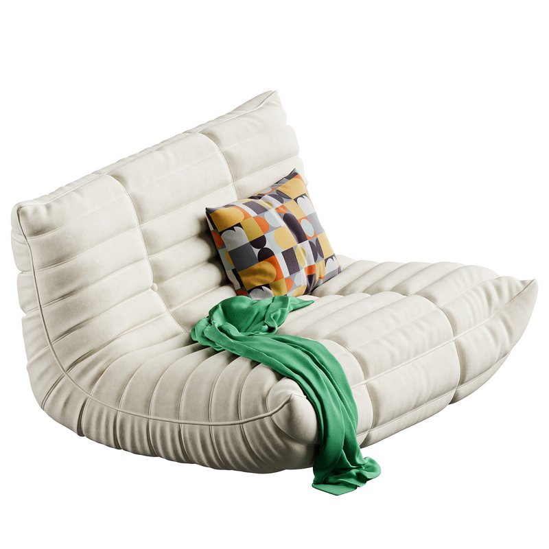 McCullen Armless Bean Bag Sofa - Image 3