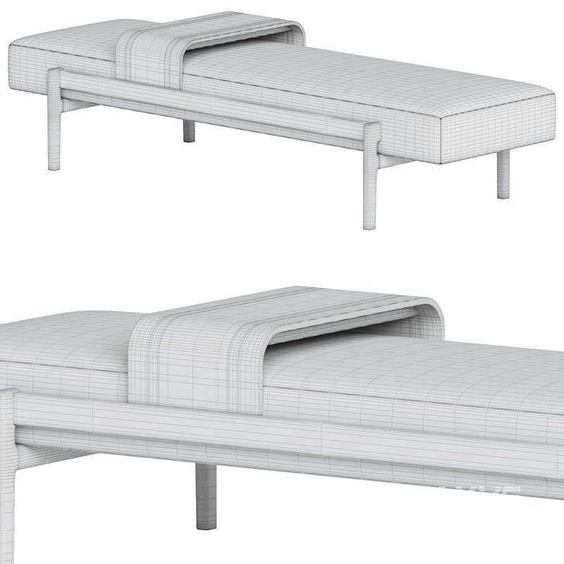 Four Hands Fawkes Bench - Image 3