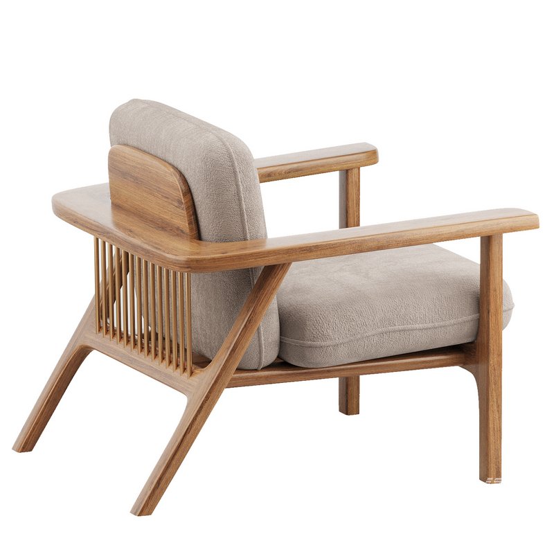 Contemporary fireside chair COMB - Image 4
