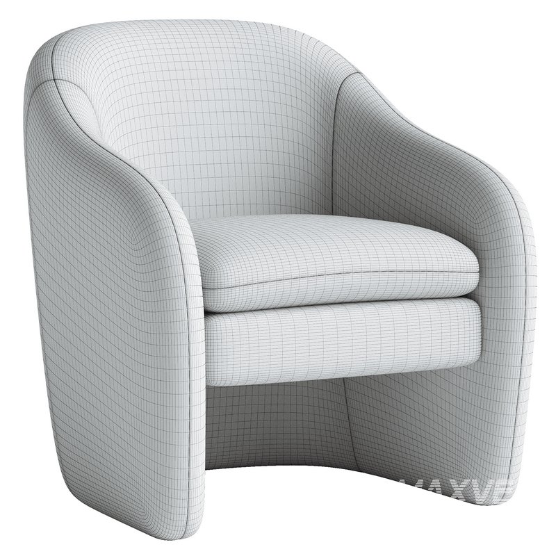 Zella Faux Shearling Fabric Accent Arm Chair - Image 4