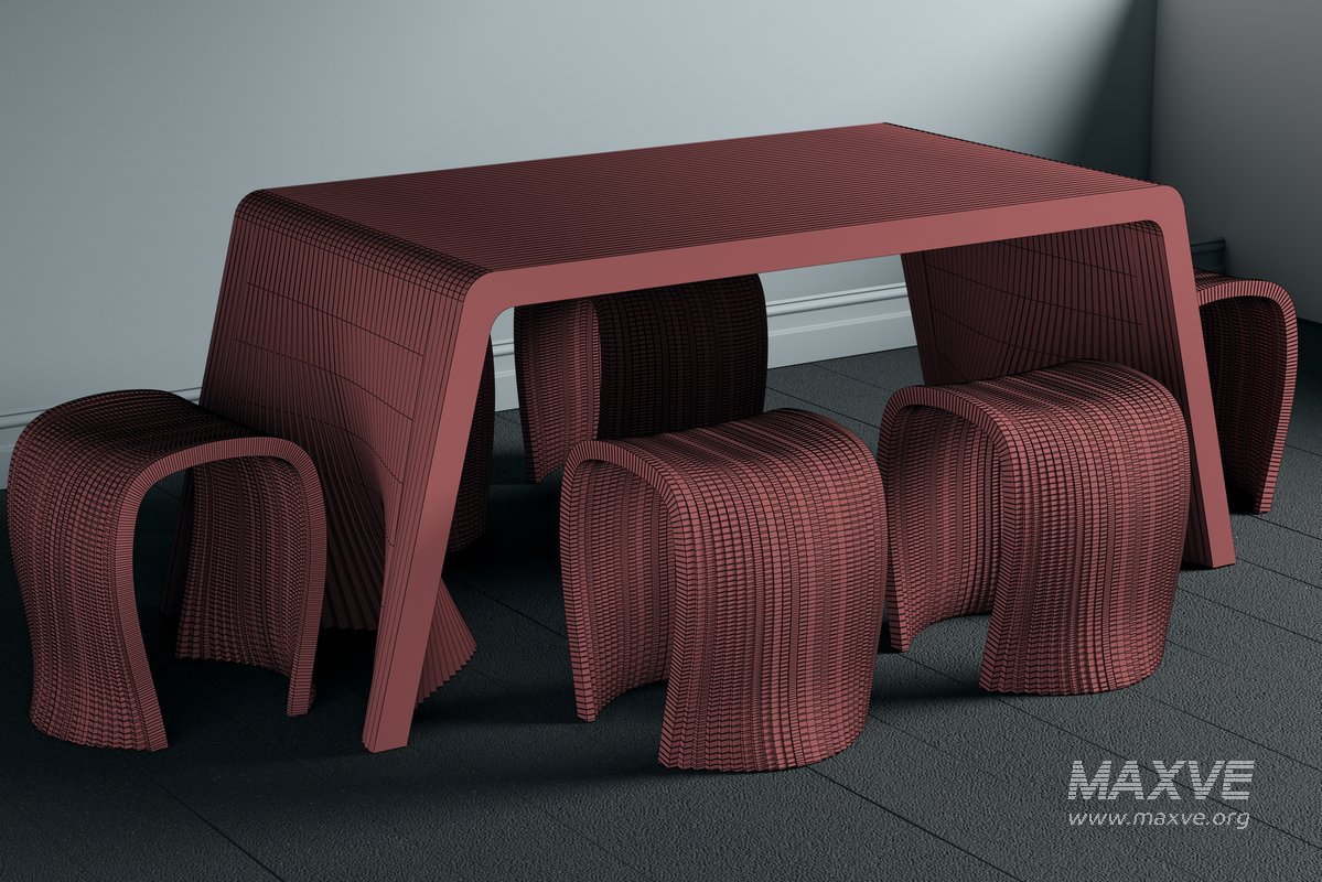 parametric dining table 02 - Image 2
