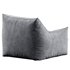 Ehlen Modern Velveteen Bean Bag Chair with Armrests - Thumbnail 4