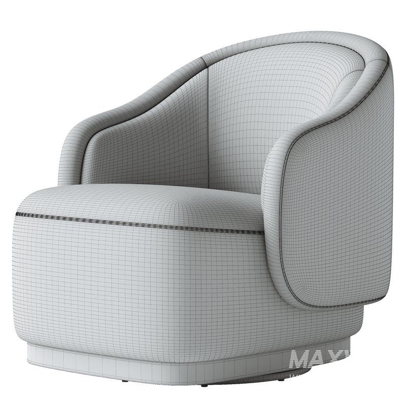 Martine Swivel Chair-Omari Natural - Image 4