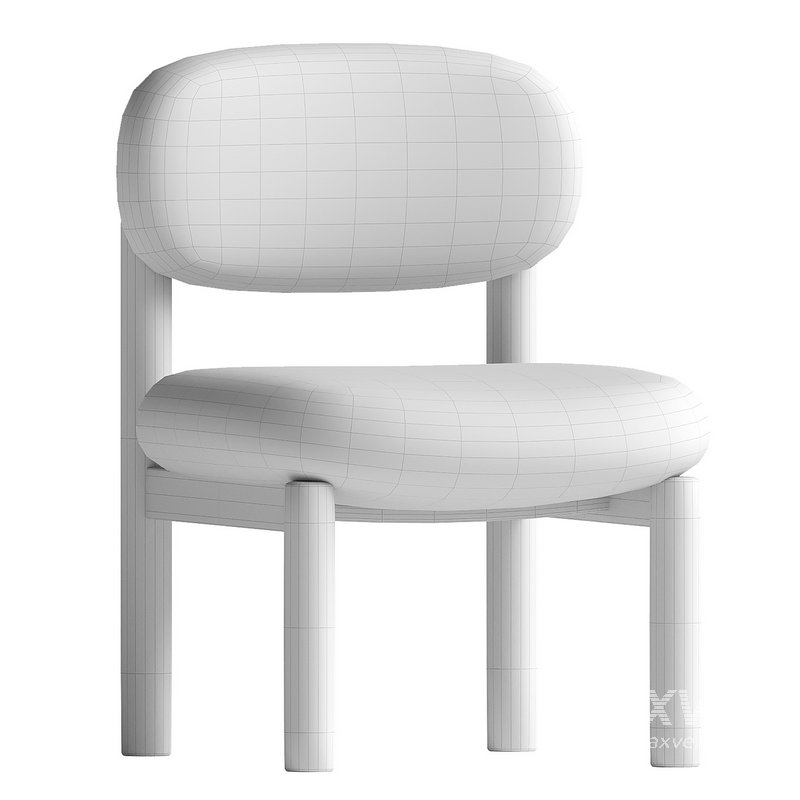 Teddy Accent Chair – Column Legs - Image 4