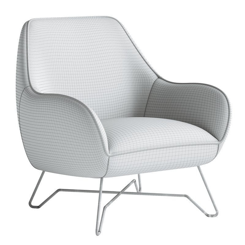 Fabric armchair ROME - Image 4