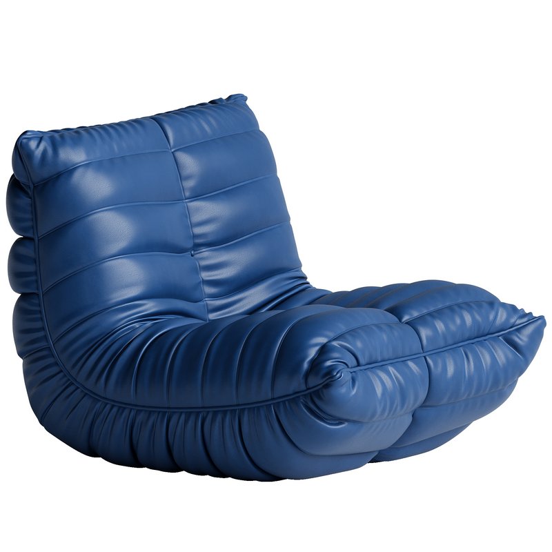 Microfiber Leather Standard Bean Bag Chair and Lounger - Image 4