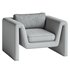 Velvet lounge armchair Mika - Thumbnail 5