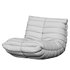Suede Armless Bean Bag Chair - Thumbnail 4