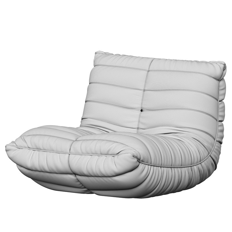Suede Armless Bean Bag Chair - Image 4