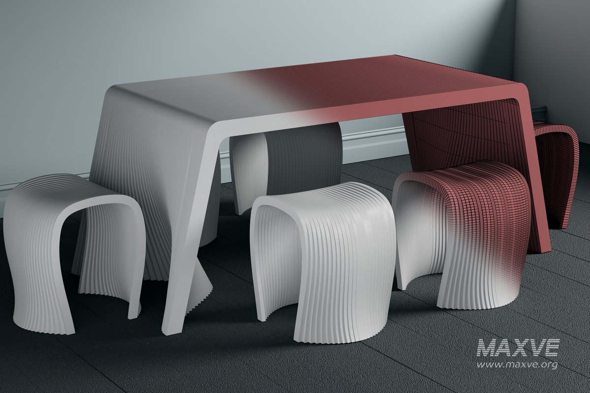 parametric dining table 02 - Image 7
