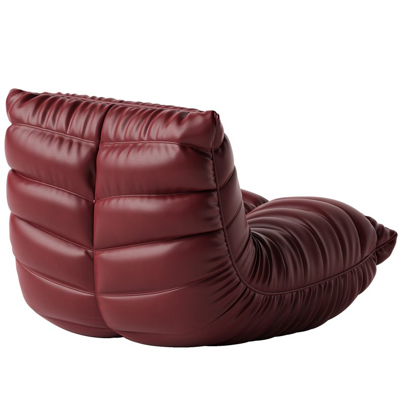 Microfiber Leather Standard Bean Bag Chair and Lounger - Image 5