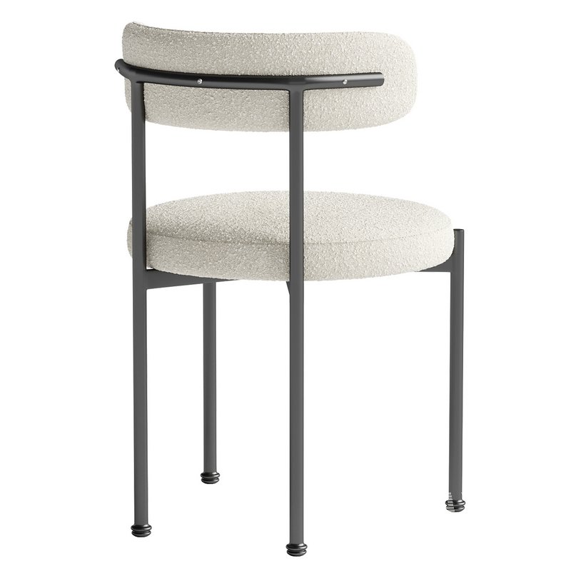 Inesse Boucle Ivory Dining Chair - Image 5