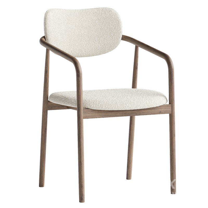 Natural Beige Dining Chair - Image 6