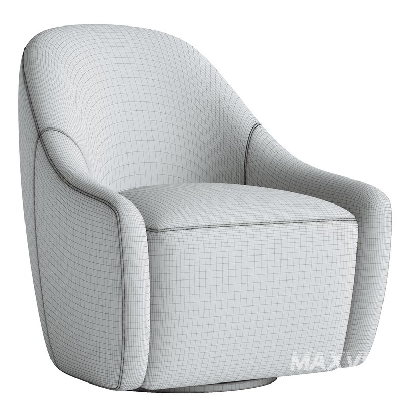 LEVI SWIVEL CHAIR-KNOLL SAND - Image 3