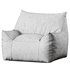 Ehlen Modern Velveteen Bean Bag Chair with Armrests - Thumbnail 5