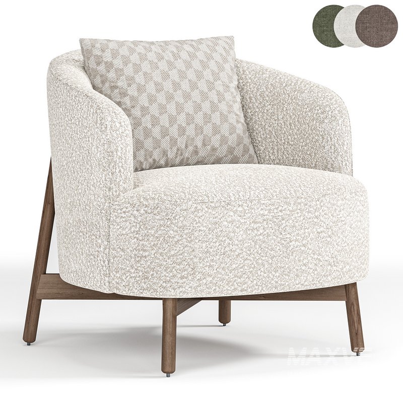 Copine Wood Armchair Porada By Format - Image 3