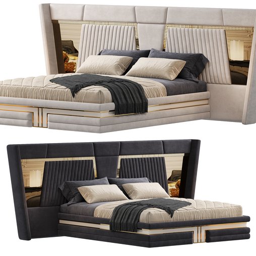 Hermes Modern Bed - Thumbnail 1