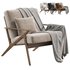Cavett Wood Frame Armchair by Crate & Barrel - Thumbnail 2