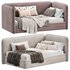 Single bed with box Bert Artsit beige - Thumbnail 1