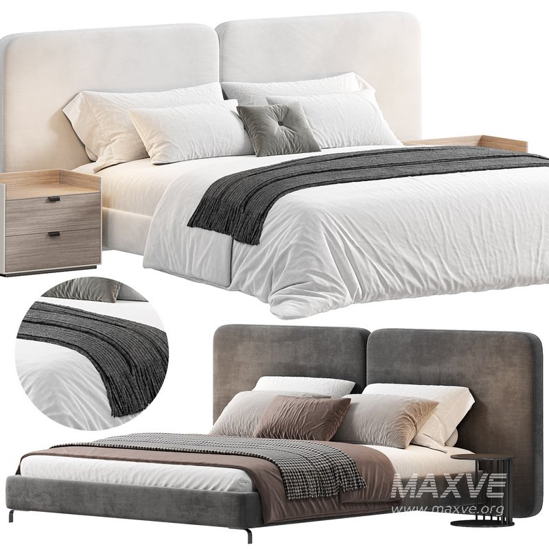 Tatlin Cover Bed by Rodolfo Dordoni - Image 1