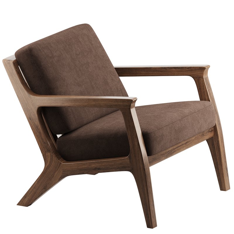 Mila Chair Mid century Modern Lounge Chair - Image 2