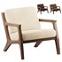 Mila Chair Mid century Modern Lounge Chair - Thumbnail 4