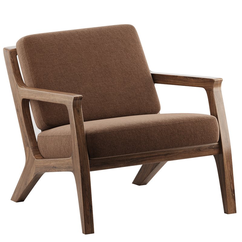 Mila Chair Mid century Modern Lounge Chair - Image 5