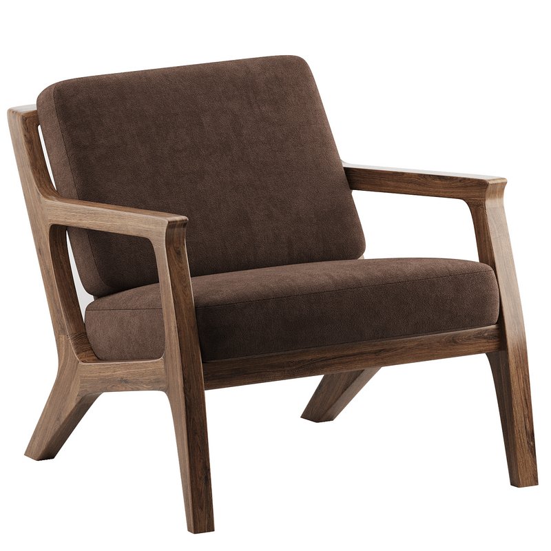 Mila Chair Mid century Modern Lounge Chair - Image 6