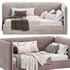 Single bed with box Bert Artsit beige - Thumbnail 2