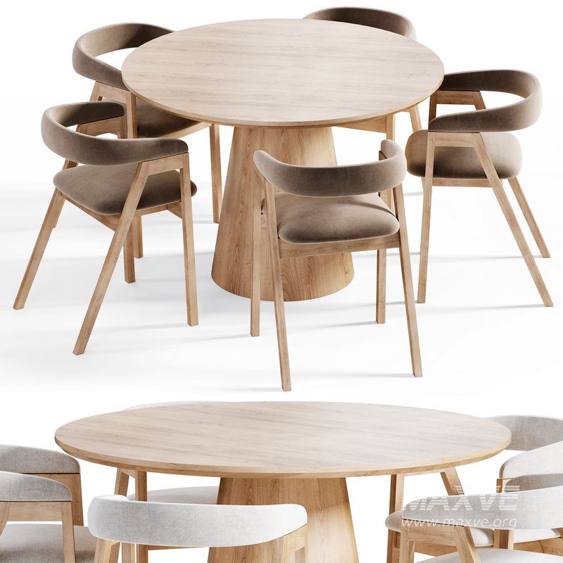 Lori Trever dining chair and table - Image 1