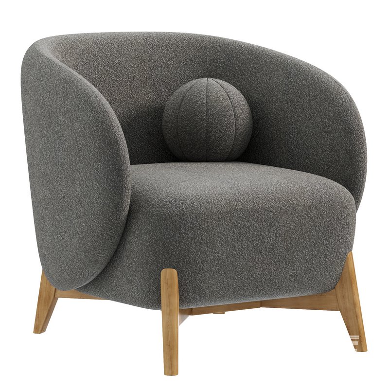 Cozy White Armchair by divan - Image 4