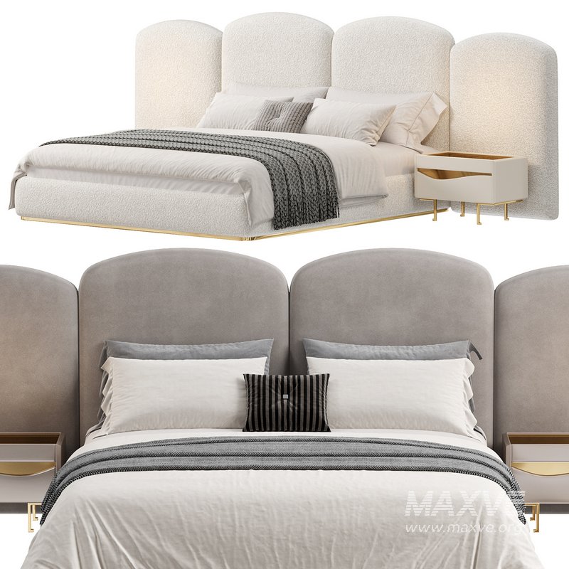 Queen Modern Odasi Takimi Bed by Evmoda - Image 3
