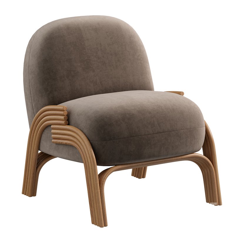 Fauteuil bouclette Armchair - Image 2