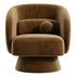 Saboor Upholstered Swivel Barrel Chair - Thumbnail 3