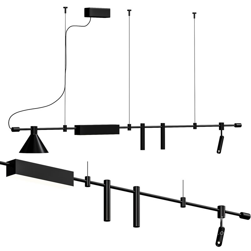 Horizontal Linear LED Pendant Lamp - Image 3