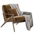 Cavett Wood Frame Armchair by Crate & Barrel - Thumbnail 3
