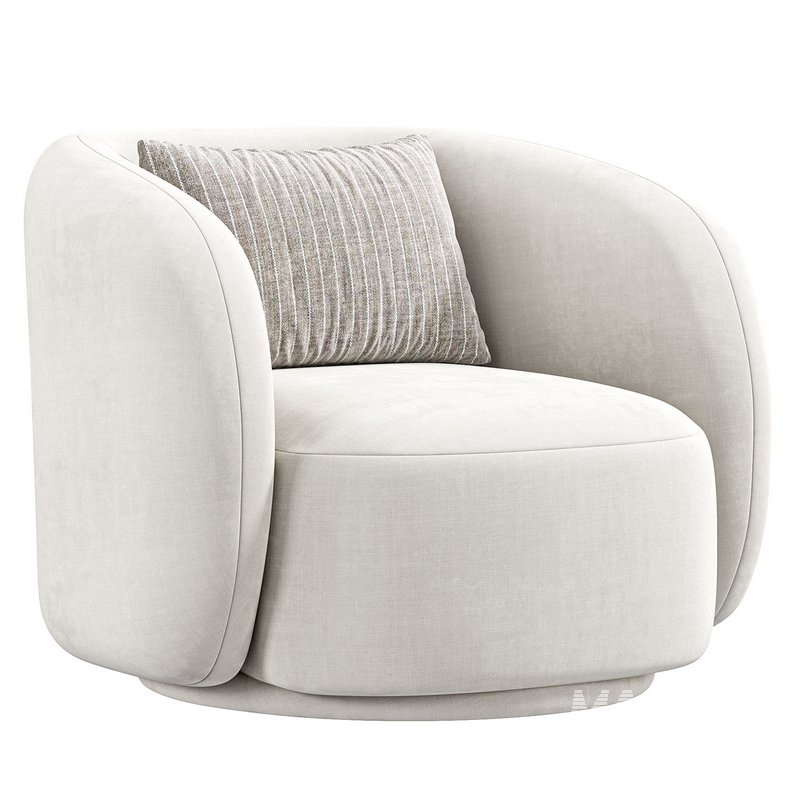 Poole Swivel Lounge Chair By Poly Bark - Image 2