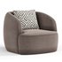 Gwyneth Ivory Boucle Swivel Chair by CB2 - Thumbnail 2