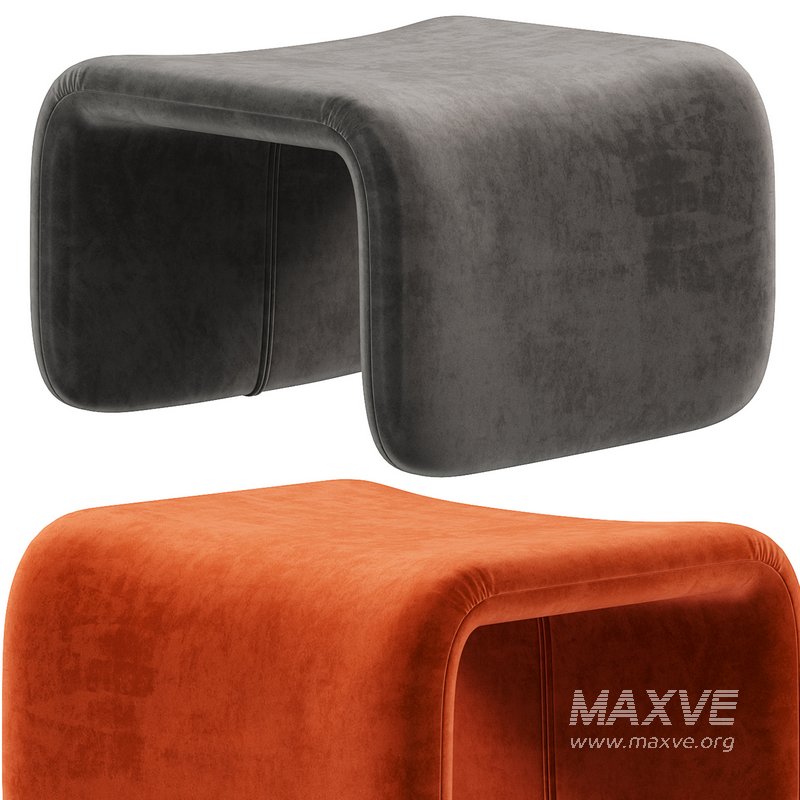 Artilleriet Etcetera Fabric Lounge Chair and Footstool crassevig - Image 5