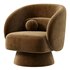 Saboor Upholstered Swivel Barrel Chair - Thumbnail 4