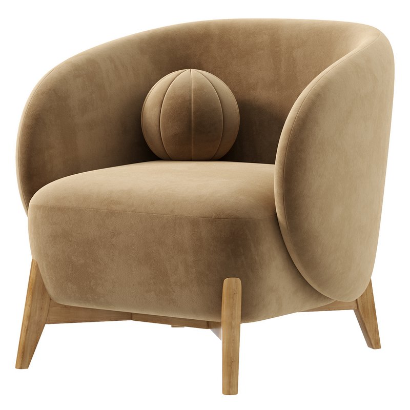 Cozy White Armchair by divan - Image 3