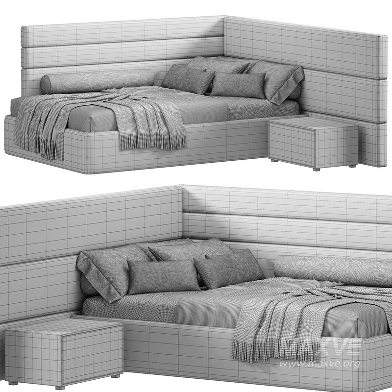 Bed Boiserie Set By Tvils - Image 4